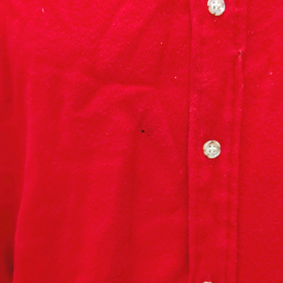Pendleton Shirt Men's Medium Red 100% Wool Long Sleeve Elbow Patches Collared - Picture 5 of 7